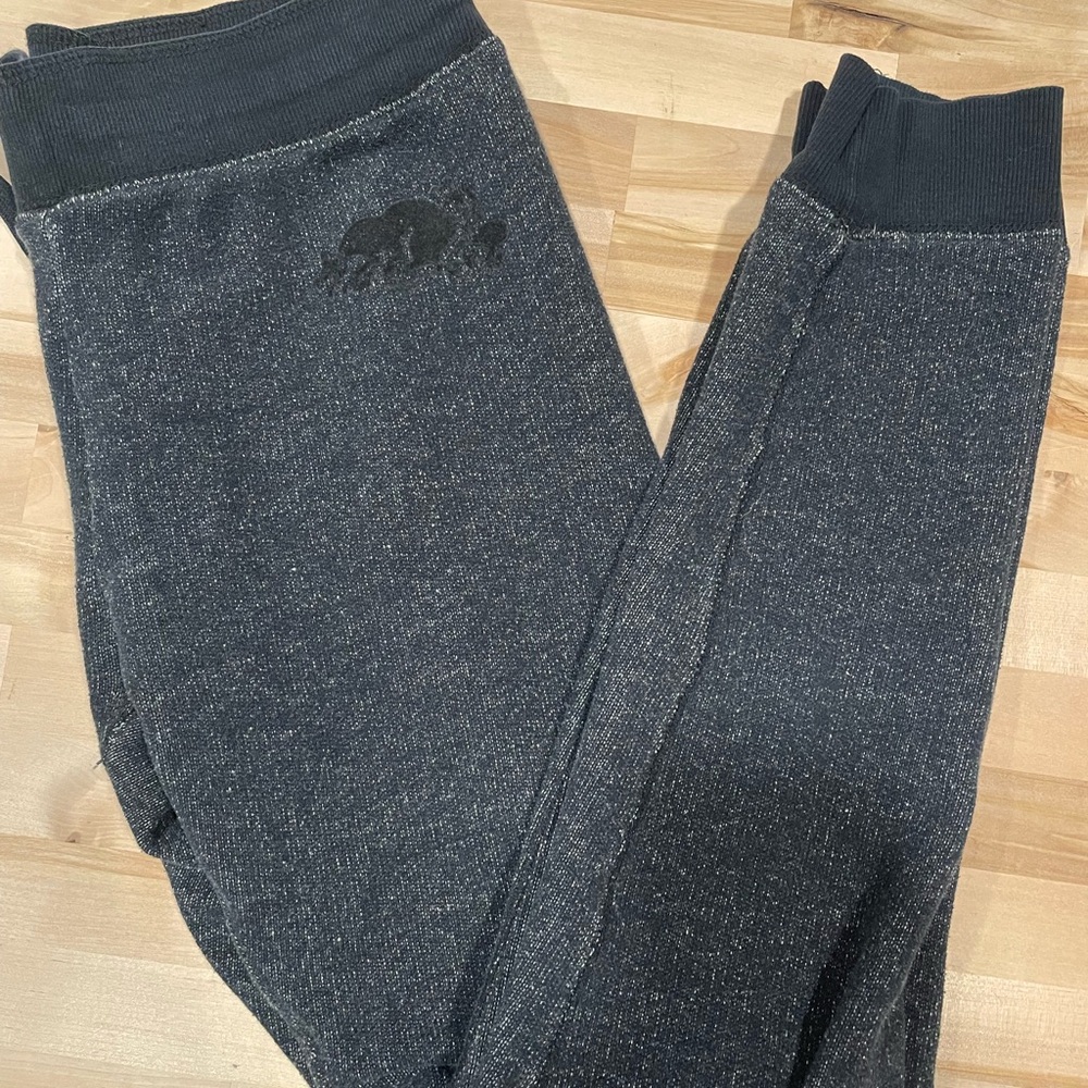 Roots Womens Charcoal/Black Joggers